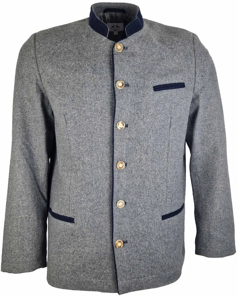 MADDOX Trachtenjacke Janker "Erlach" | Grau Blau