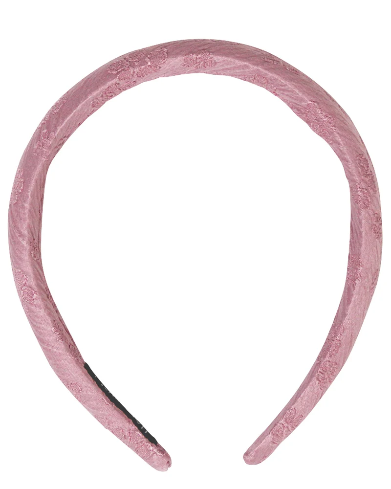 Haarreif "Marita" mit Blumenmuster | Rosa
