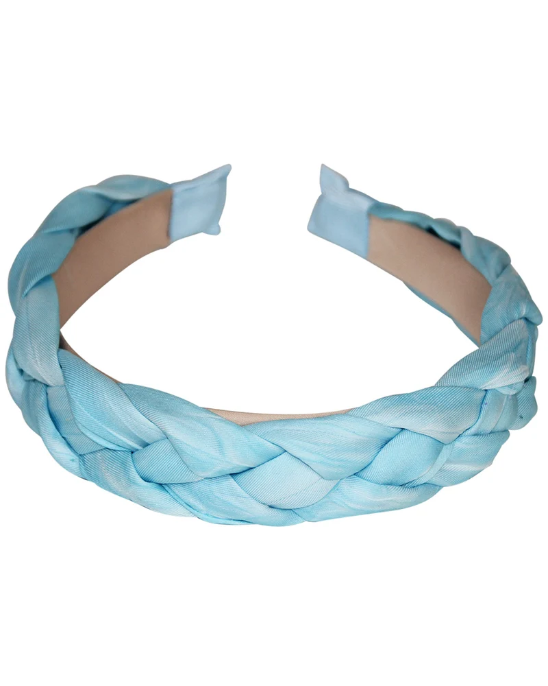 Flecht Haarreif "Jette" | Hellblau