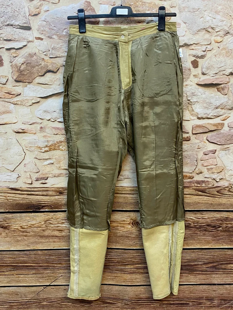 Petressa Damen Lederhose Gr. 40 – lange helle Trachtenlederhose aus 100% Leder