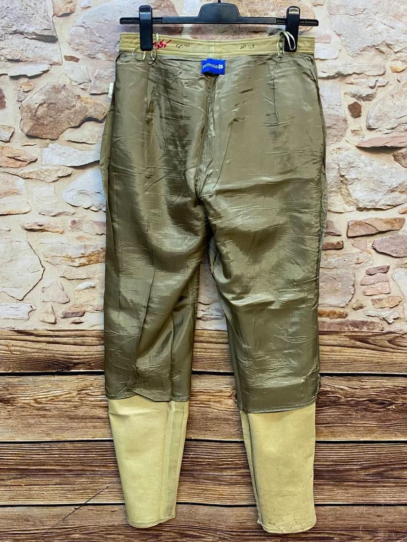 Petressa Damen Lederhose Gr. 40 – lange helle Trachtenlederhose aus 100% Leder
