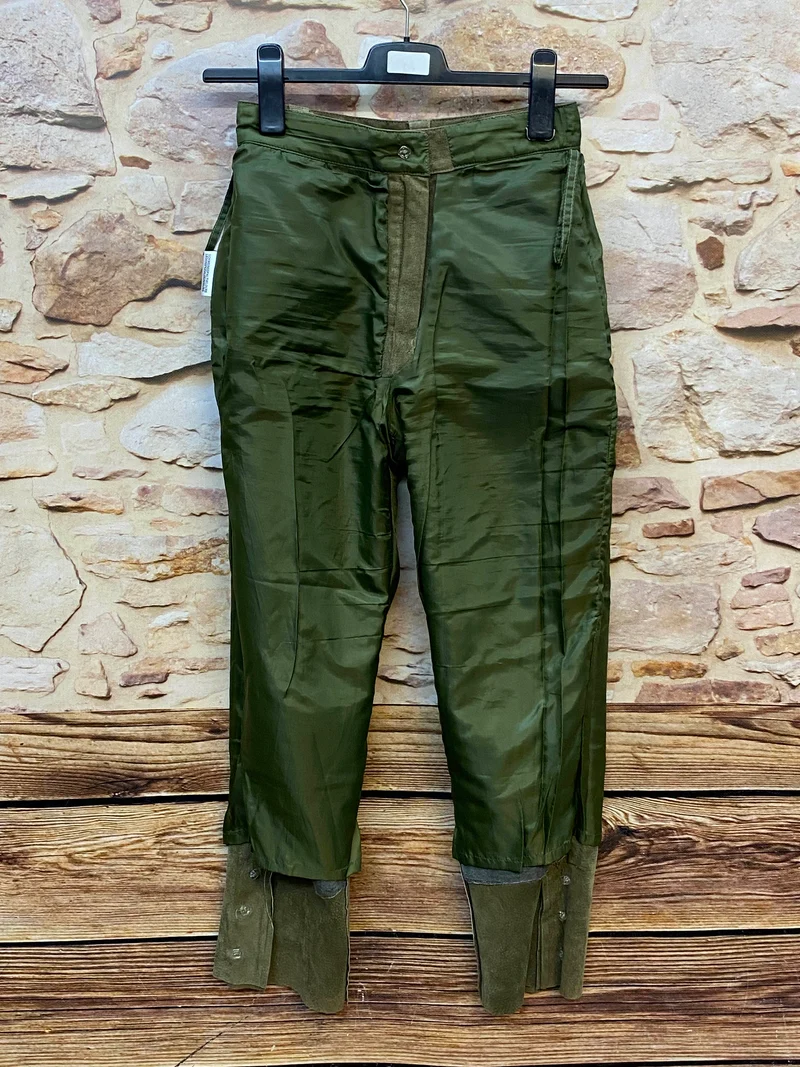 Damen Lederhose Gr. 36 – lange olivgrüne Trachtenlederhose aus Leder