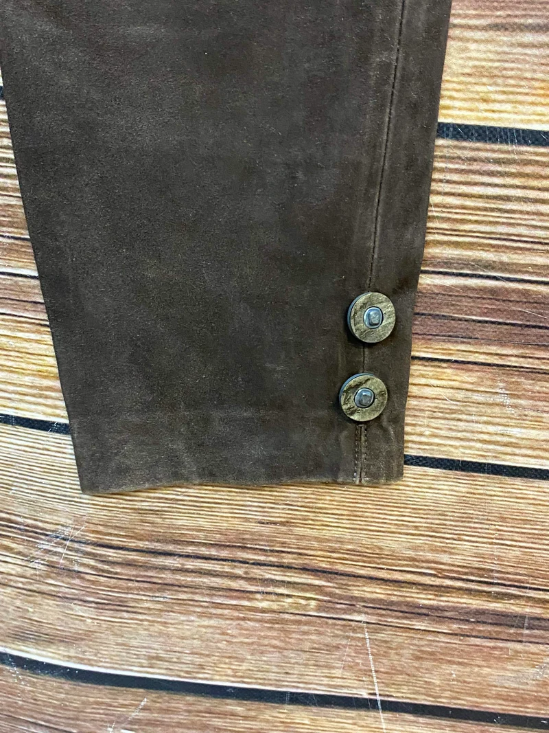 Lange Lederhose Damen Gr. 36 – braune Tofana Lederhose aus Echtleder