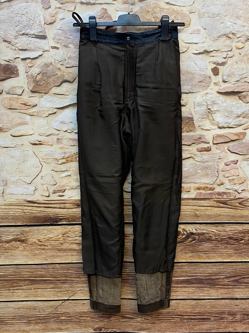 Lange Lederhose Damen Gr. 36 – braune Tofana Lederhose aus Echtleder