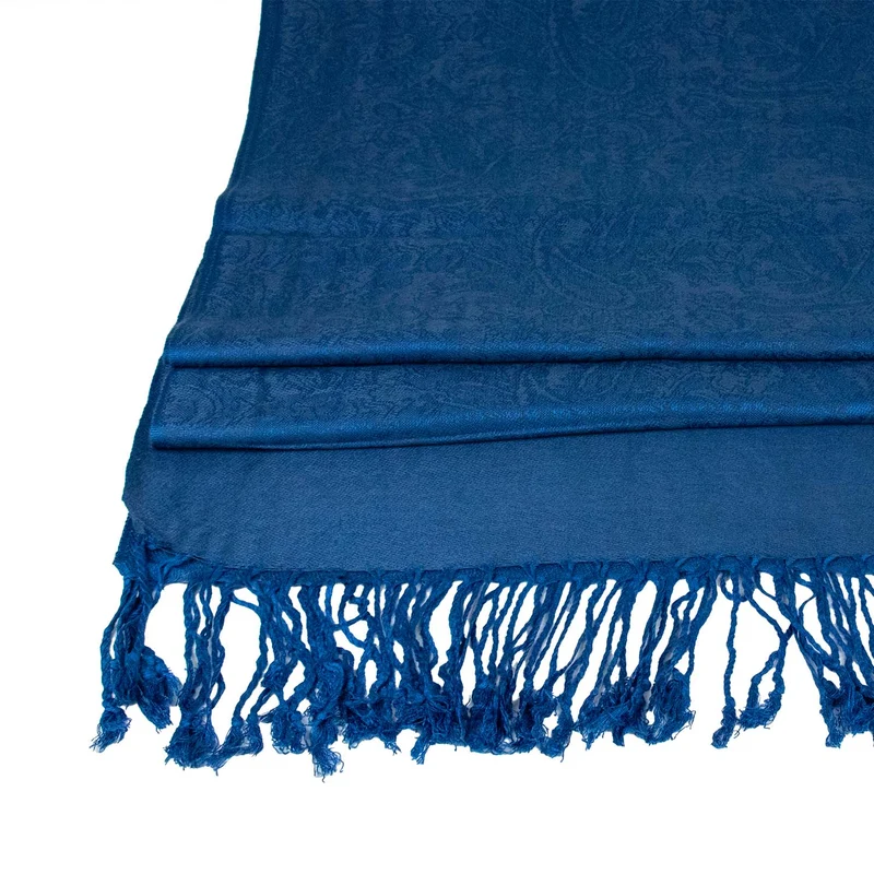 Halstuch aus Viscose - Stola Schal 185 x 70 cm | Jeansblau