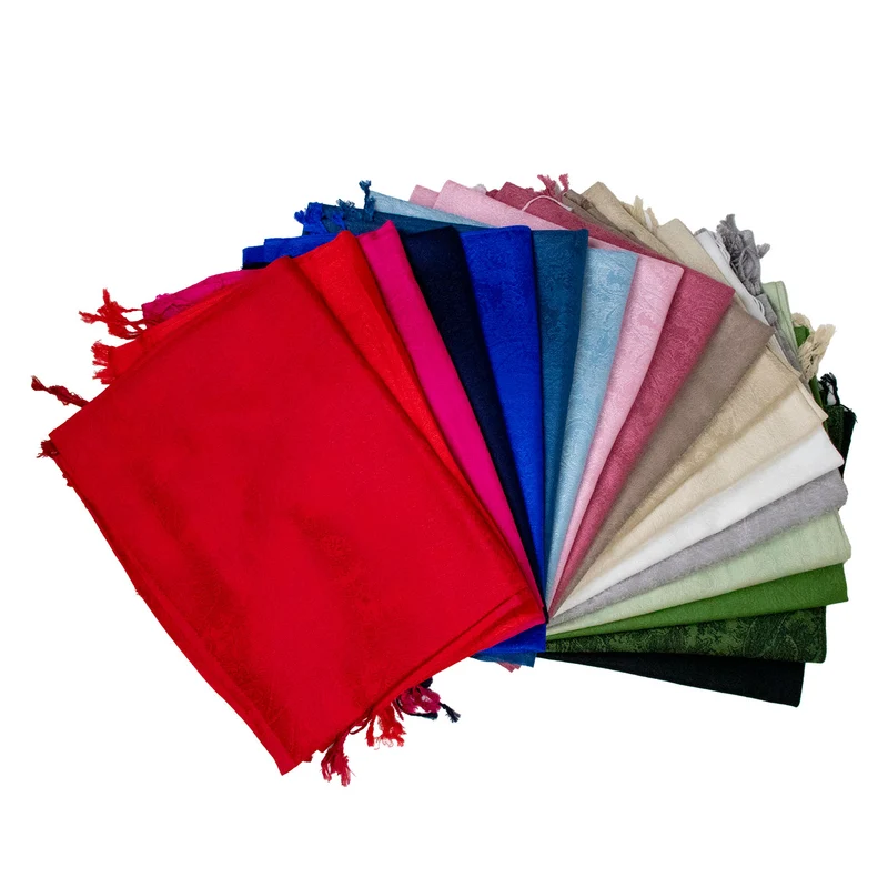 Halstuch aus Viscose - Stola Schal 185 x 70 cm | Jeansblau
