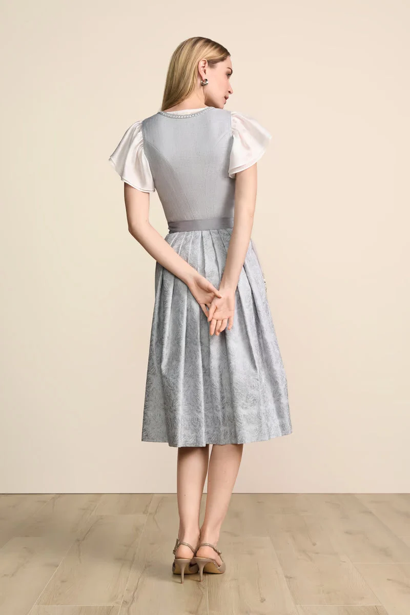 Kruger Long Dirndl 2pcs. 70cm "Joren" gray