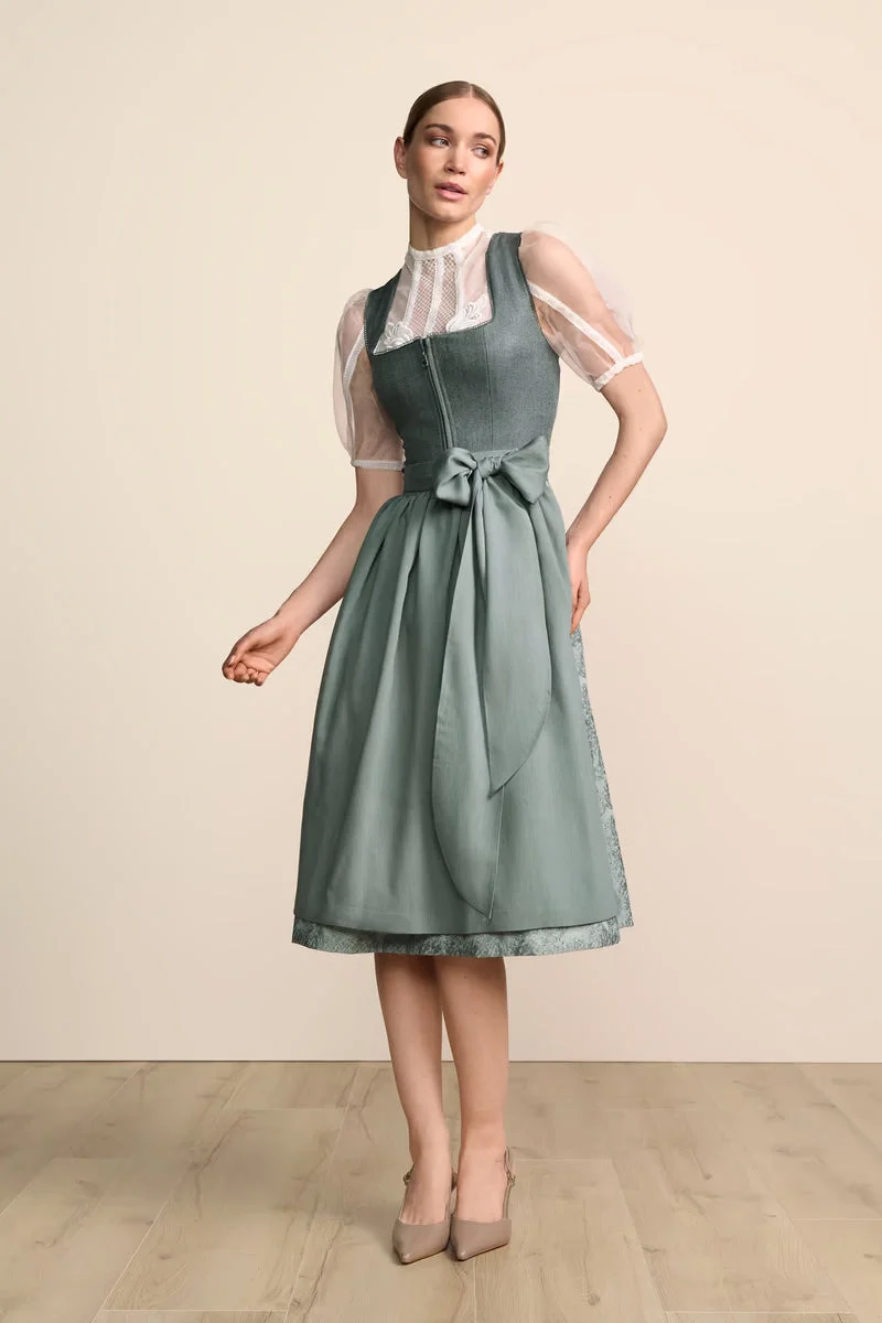 Kruger Long Dirndl 2pcs. 70cm "Katelyn" green
