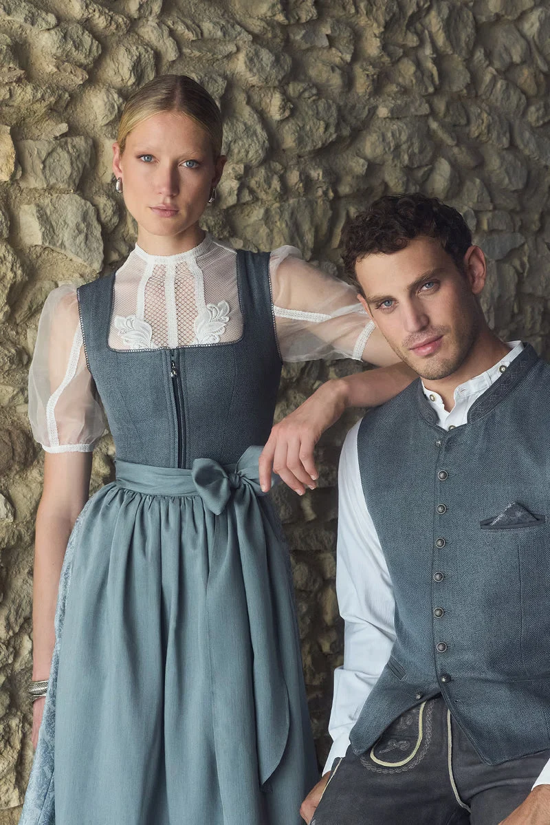 Kruger Long Dirndl 2pcs. 70cm "Katelyn" green
