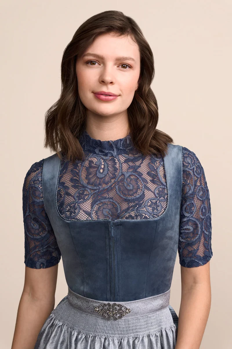 Kruger Long Dirndl 2pcs. 70cm "Aurela" navy