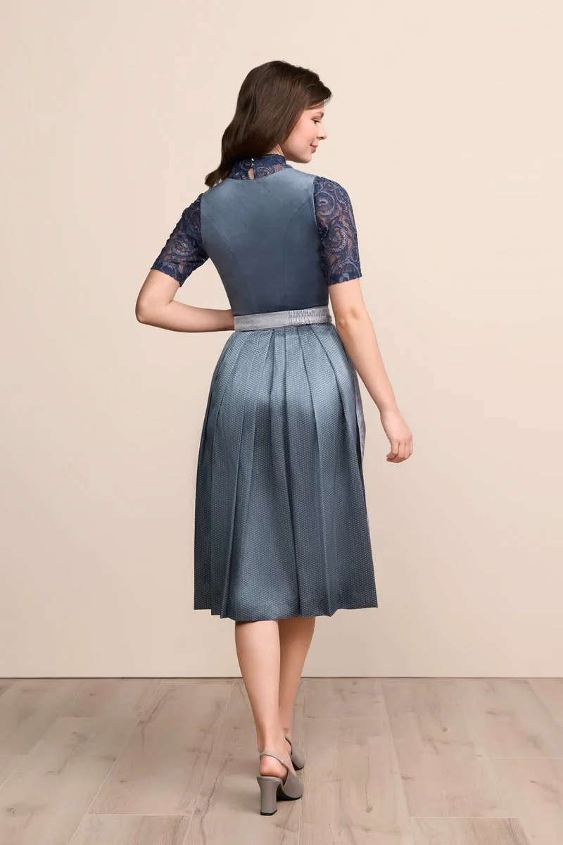Kruger Long Dirndl 2pcs. 70cm "Aurela" navy