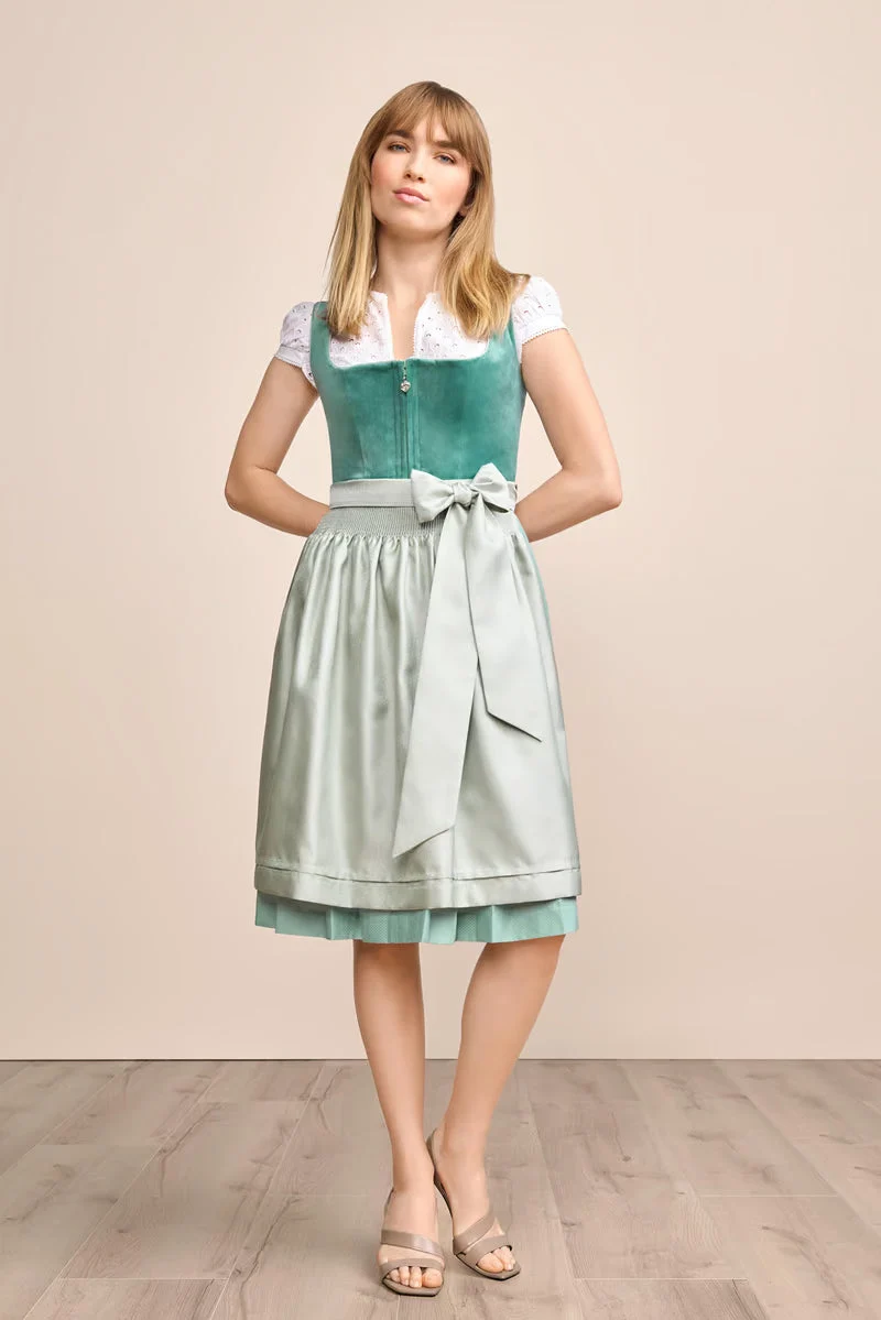 Kruger Midi Dirndl 2pcs. 60cm "Delea" green