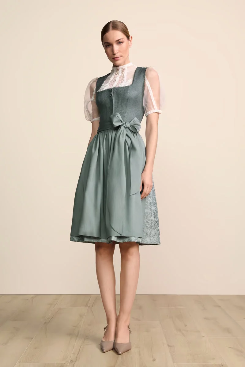 Kruger Midi Dirndl 2pcs. 60cm "Katelyn" green