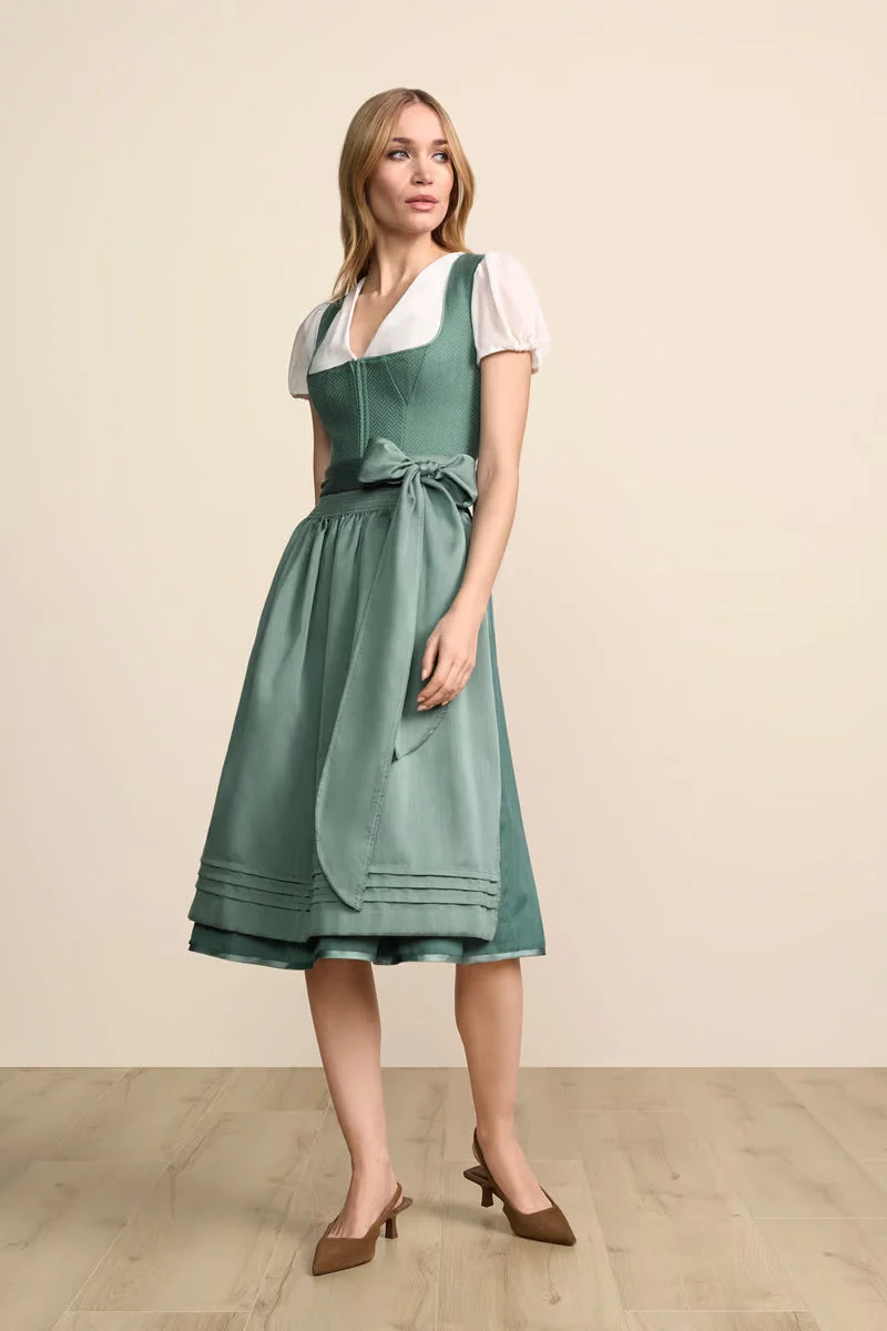 Kruger Long Dirndl 2pcs. 70cm "Lousia" green