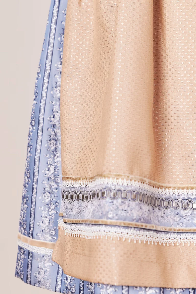 Kruger Mini Dirndl 2pcs. 50cm "Eike" blue (34)