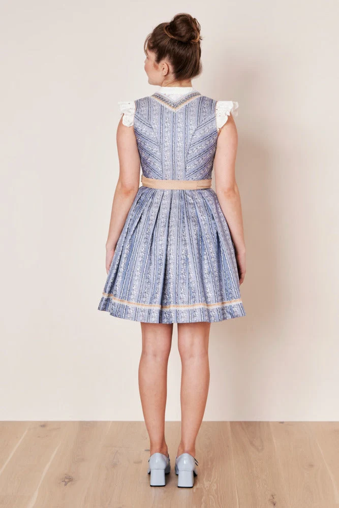 Kruger Mini Dirndl 2pcs. 50cm "Eike" blue (34)