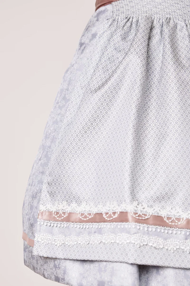 Kruger Mini Dirndl 2pcs. 50cm "Anella" gray (38,40)