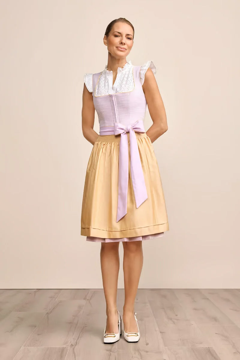 Kruger Midi Dirndl 2pcs. 60cm "Inessa" purple (36)