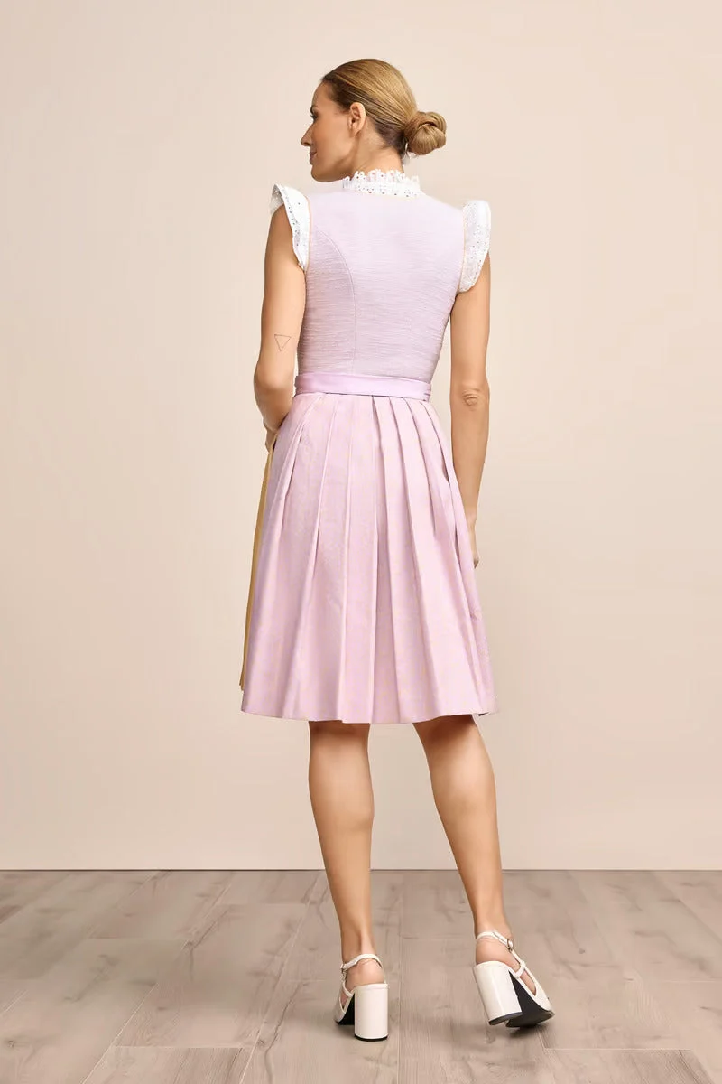Kruger Midi Dirndl 2pcs. 60cm "Inessa" purple (36)