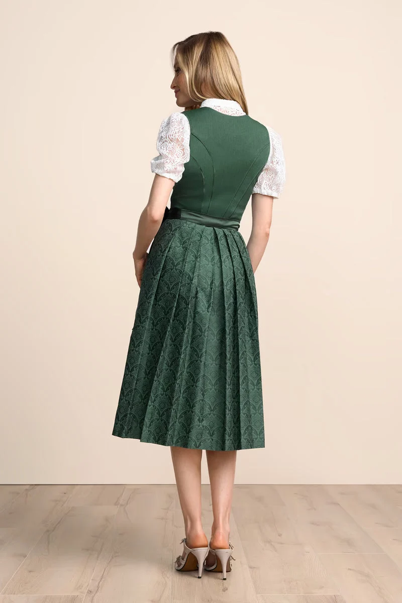 Kruger Long Dirndl 2pcs. 70cm "Masha" green