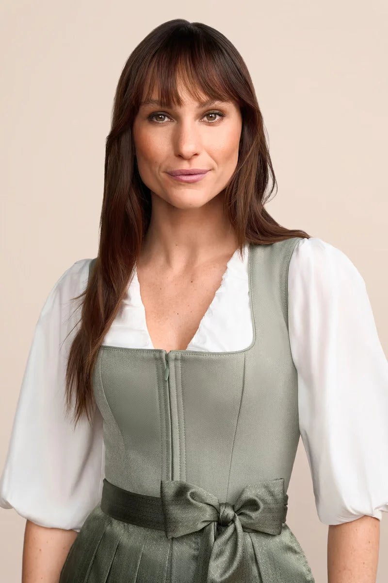 Kruger Long Dirndl 2pcs. 70cm "Lillie" green