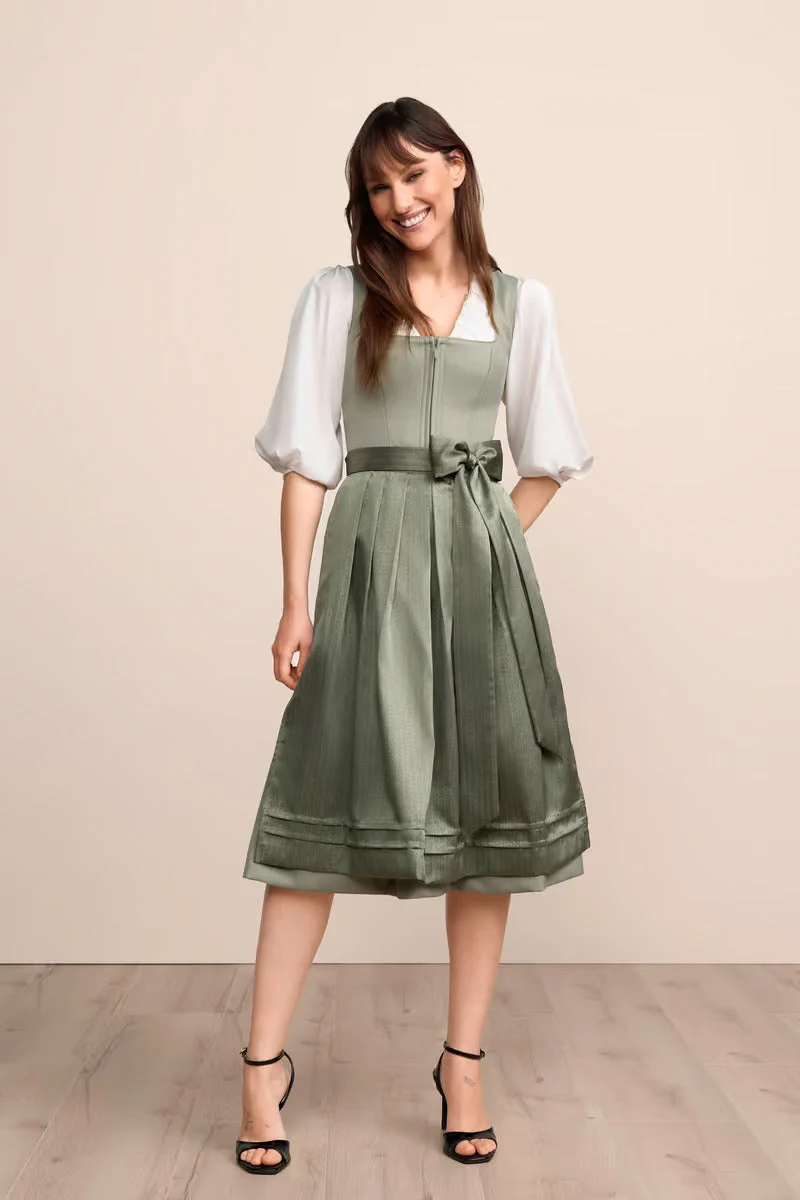 Kruger Long Dirndl 2pcs. 70cm "Lillie" green