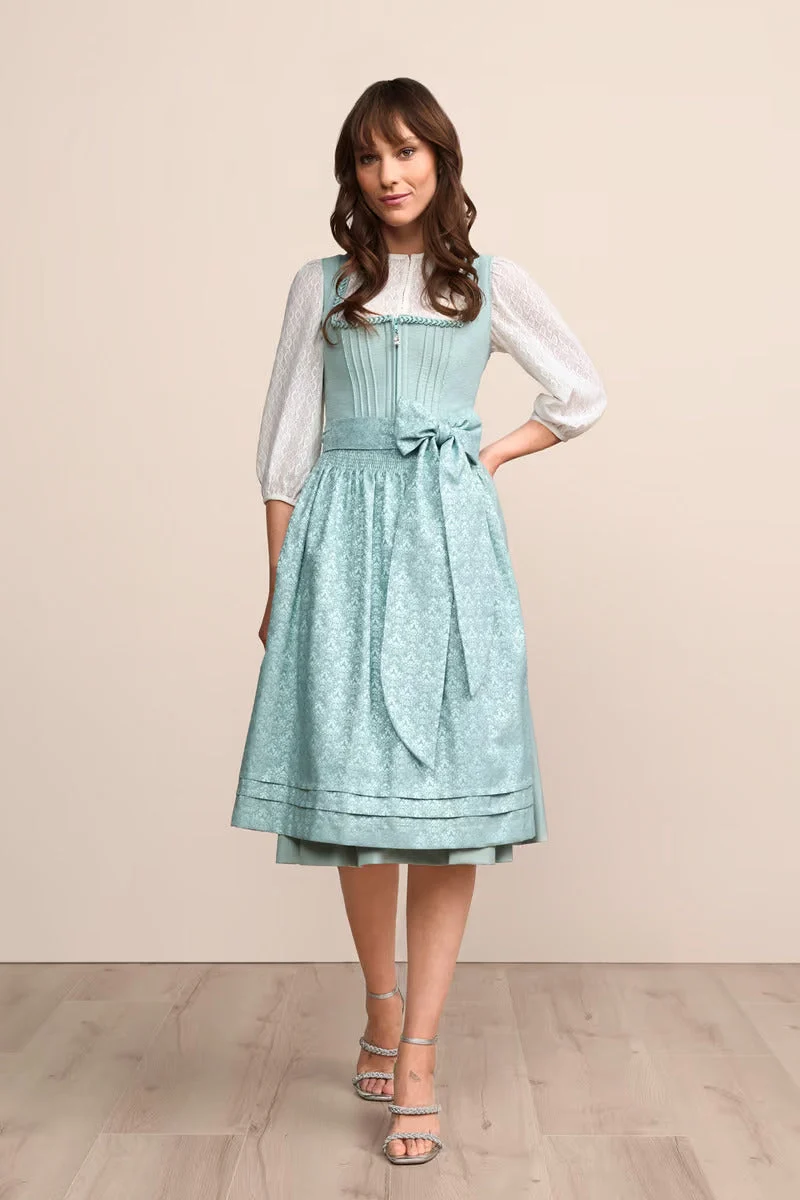 (new) Kruger Long Dirndl 2pcs. 70cm "Yanna" turquoise