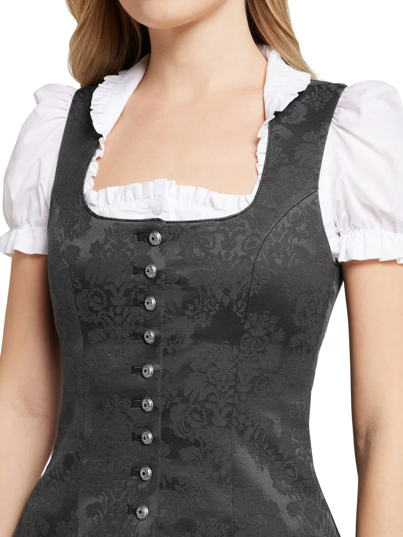 Trachtenmieder Damen – Stretch-Jacquard