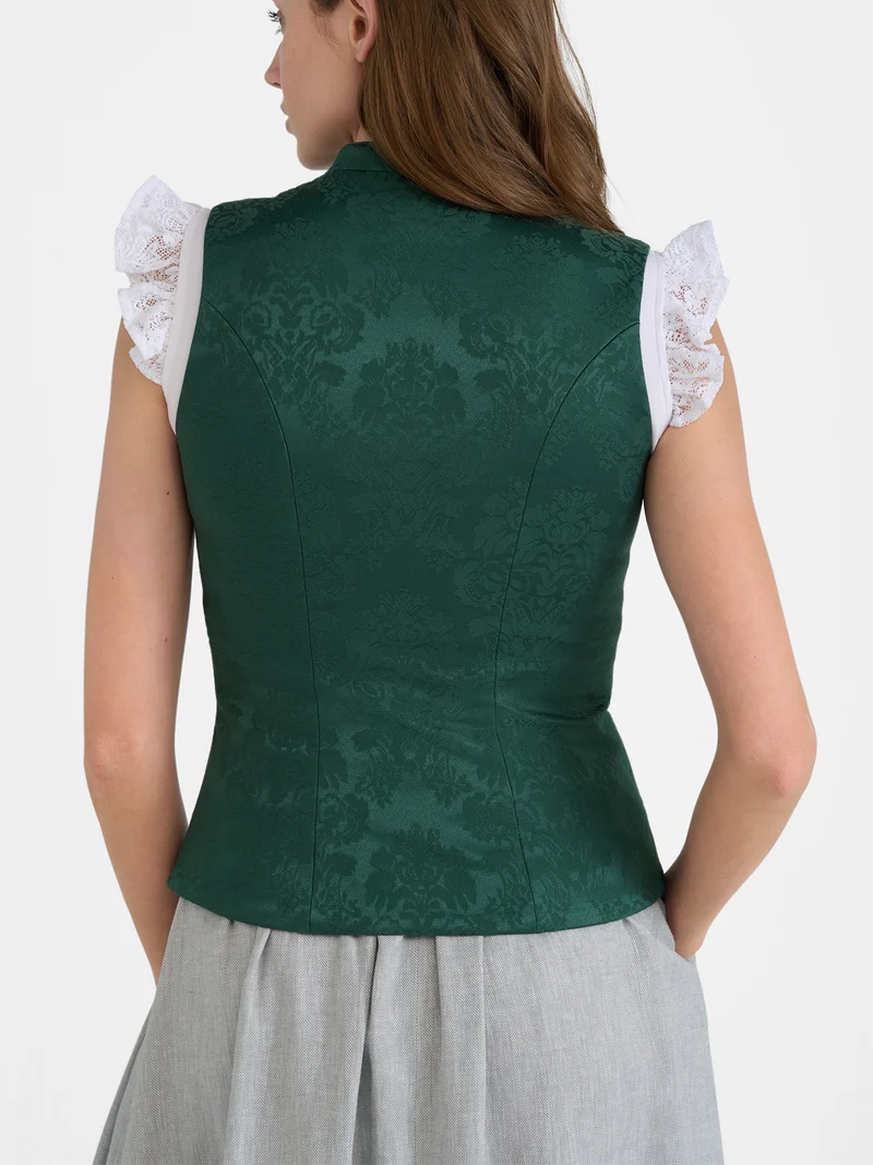 Mieder Stretch-Jacquard mit Stehkragen