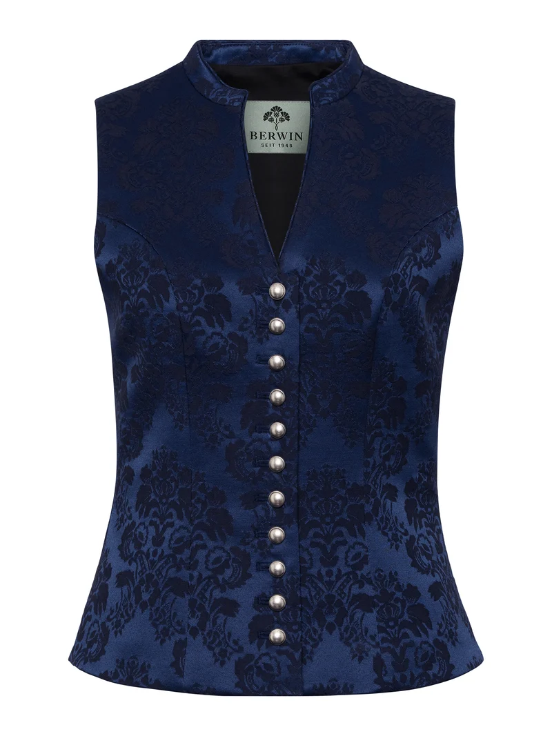 Mieder Stretch-Jacquard mit Stehkragen