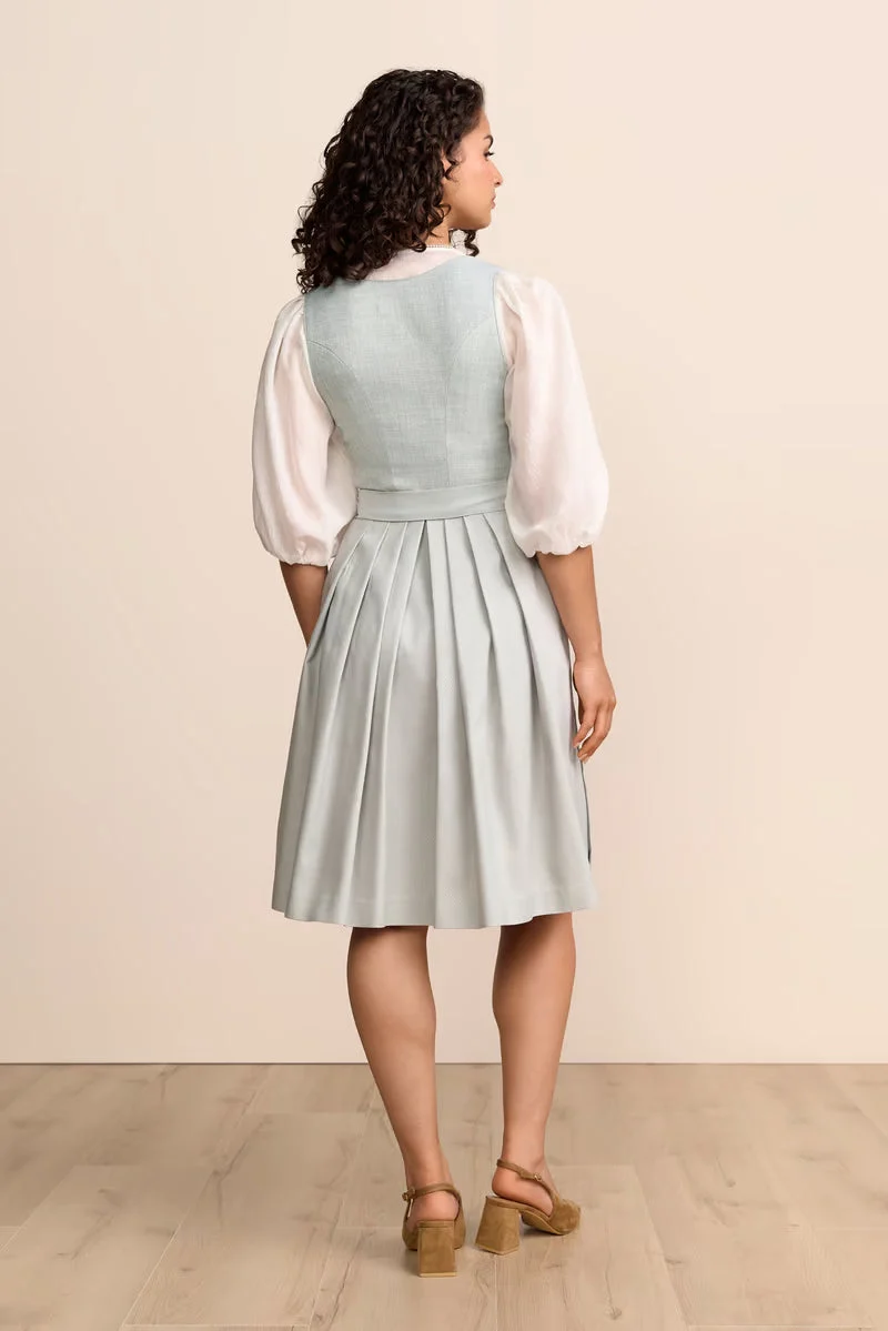 Krüger Yliana Midi Dirndl, Blue — 60cm 2pc Set