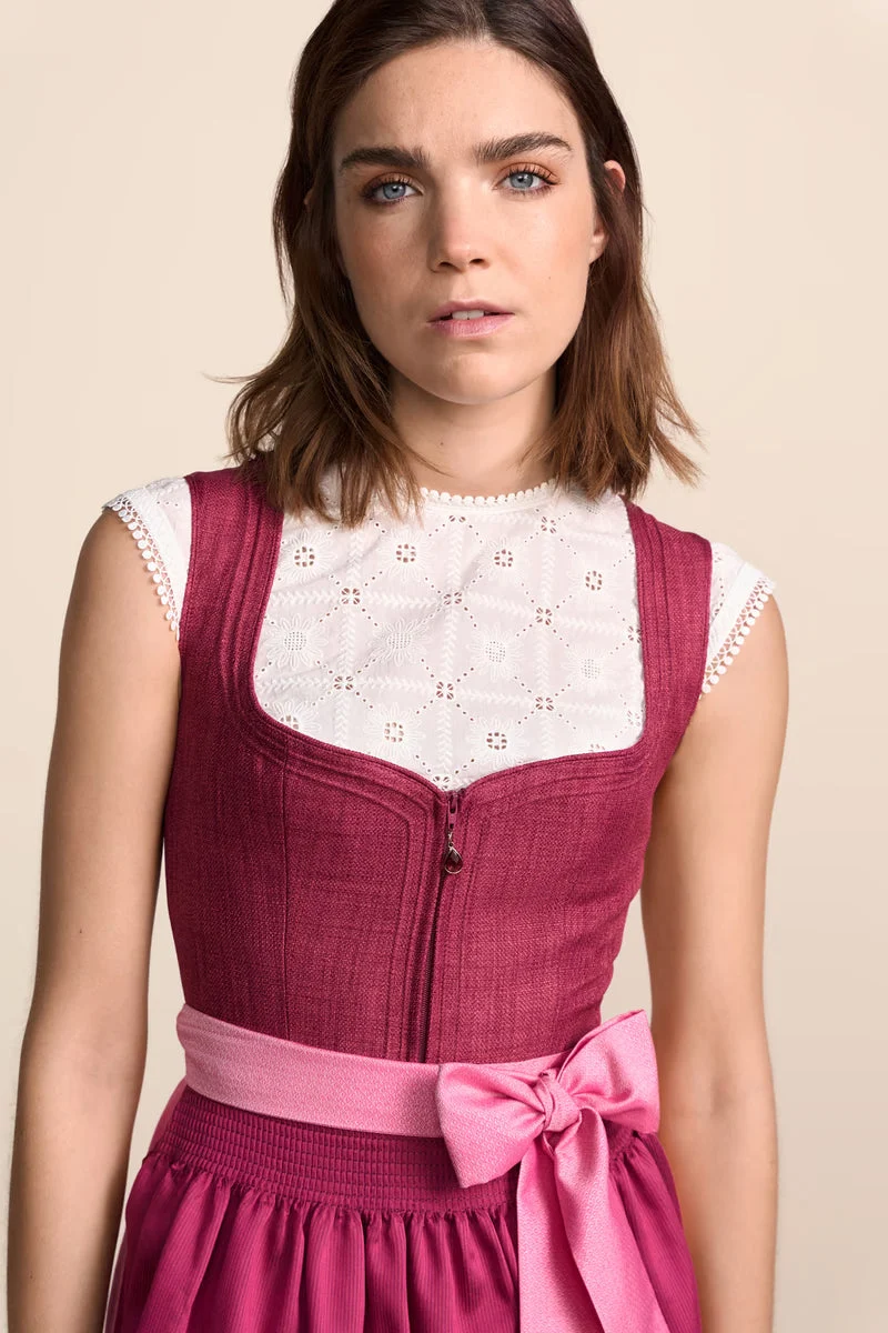 Kruger Mini Dirndl 2pcs. 50cm "Rianna" pink
