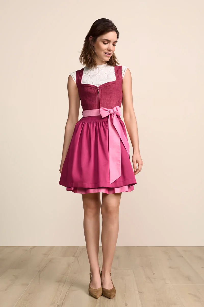 Kruger Mini Dirndl 2pcs. 50cm "Rianna" pink
