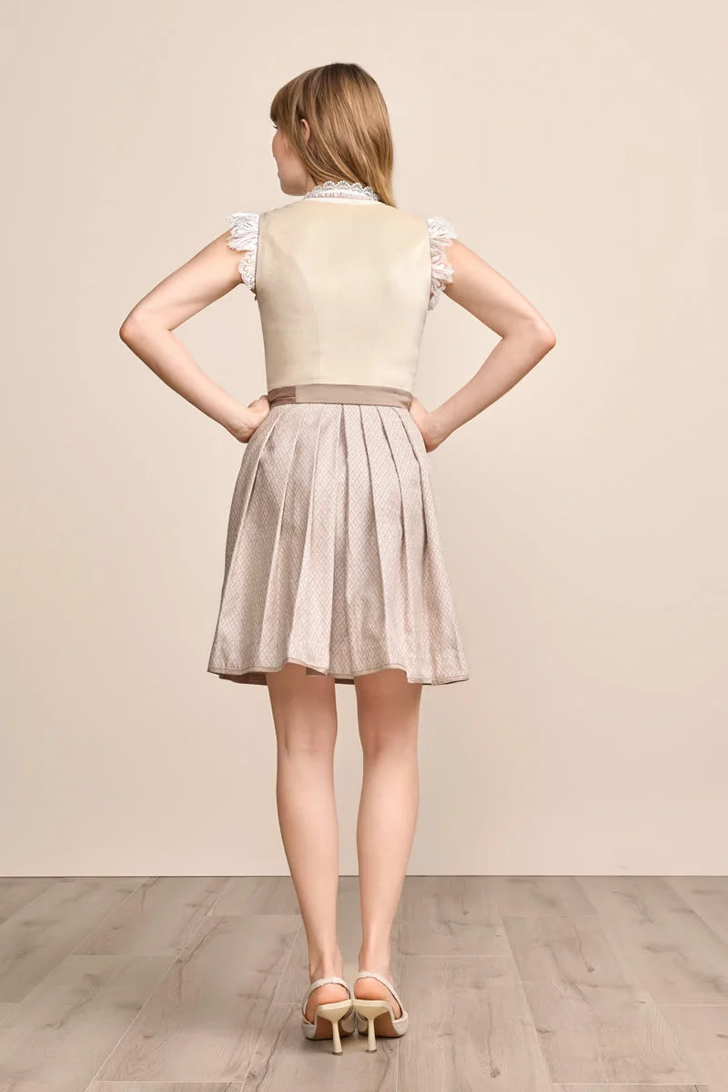 Kruger Mini Dirndl 2pcs. 50cm "Auri" beige (36)