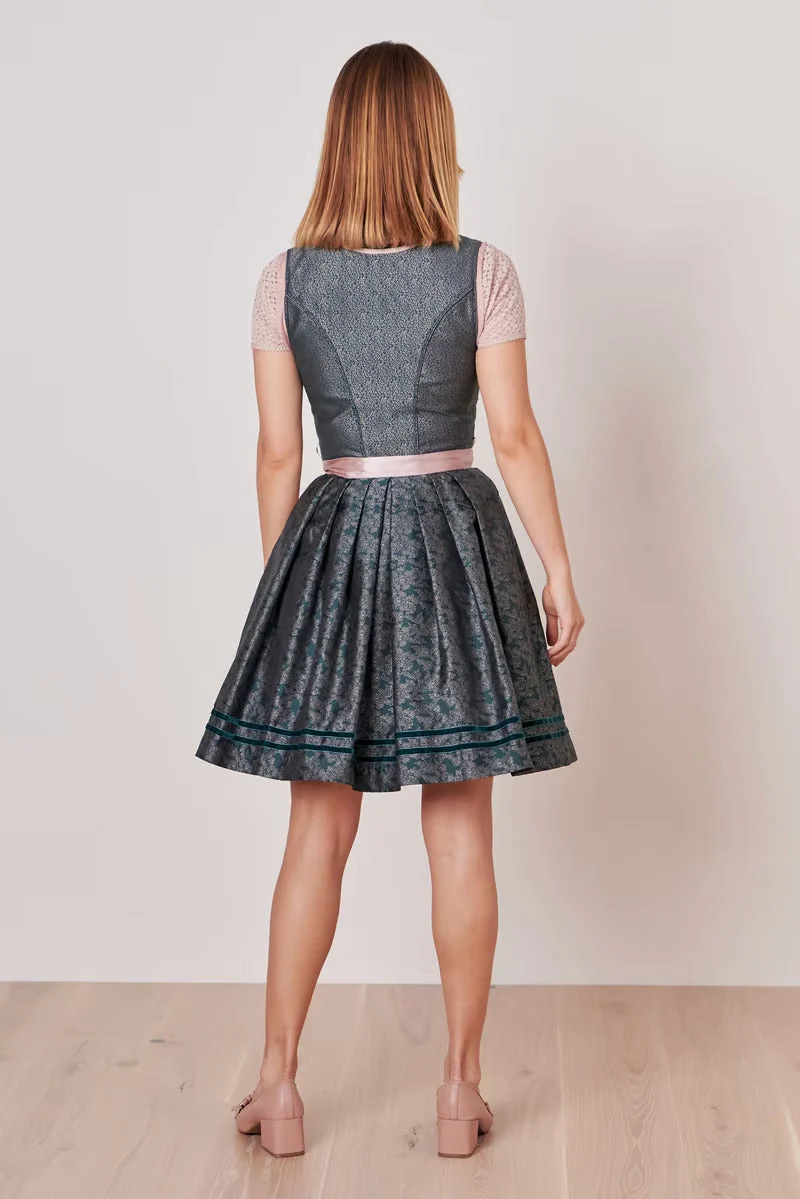 Kruger Mini Dirndl 2pcs. 50cm "Kalena" green