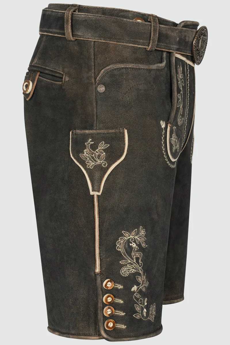 Kruger Men's Lederhosen "Arendt" with belt (size 54) closeout