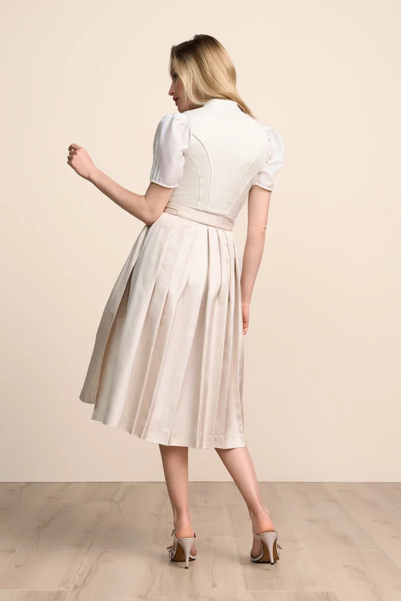 Kruger Long Dirndl 2pcs. 70cm "Lunara" beige