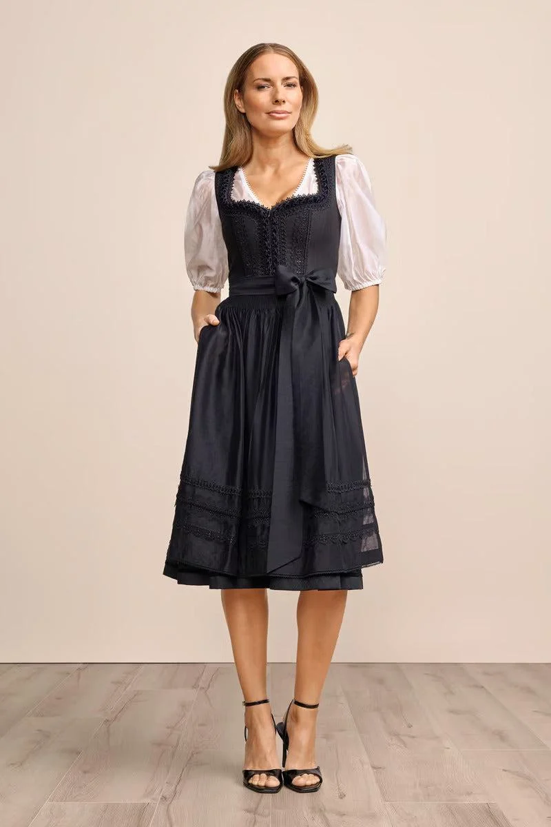 Kruger Long Dirndl 2pcs. 70cm "Verity" black