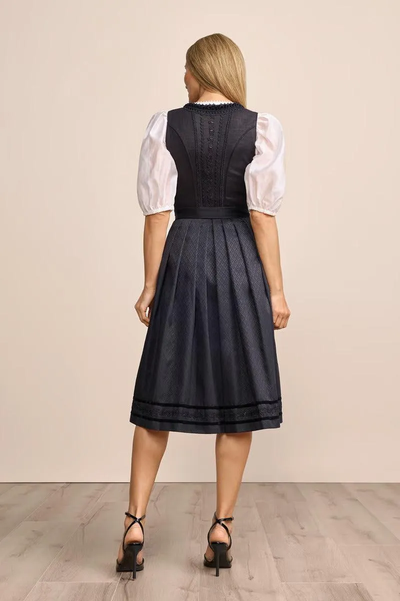 Kruger Long Dirndl 2pcs. 70cm "Verity" black
