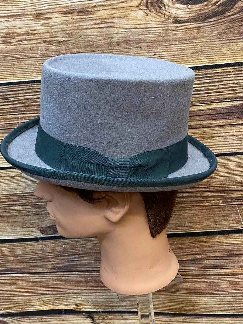 Vintage Zylinder grau Gr. 59