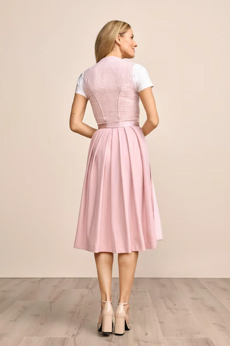 Kruger Madelen Long Dirndl, Pink — 70cm 2pc Set