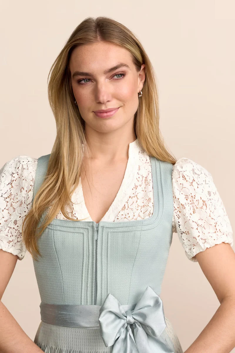 Kruger Mariel Long Dirndl, Blue — 70cm 2pc Set