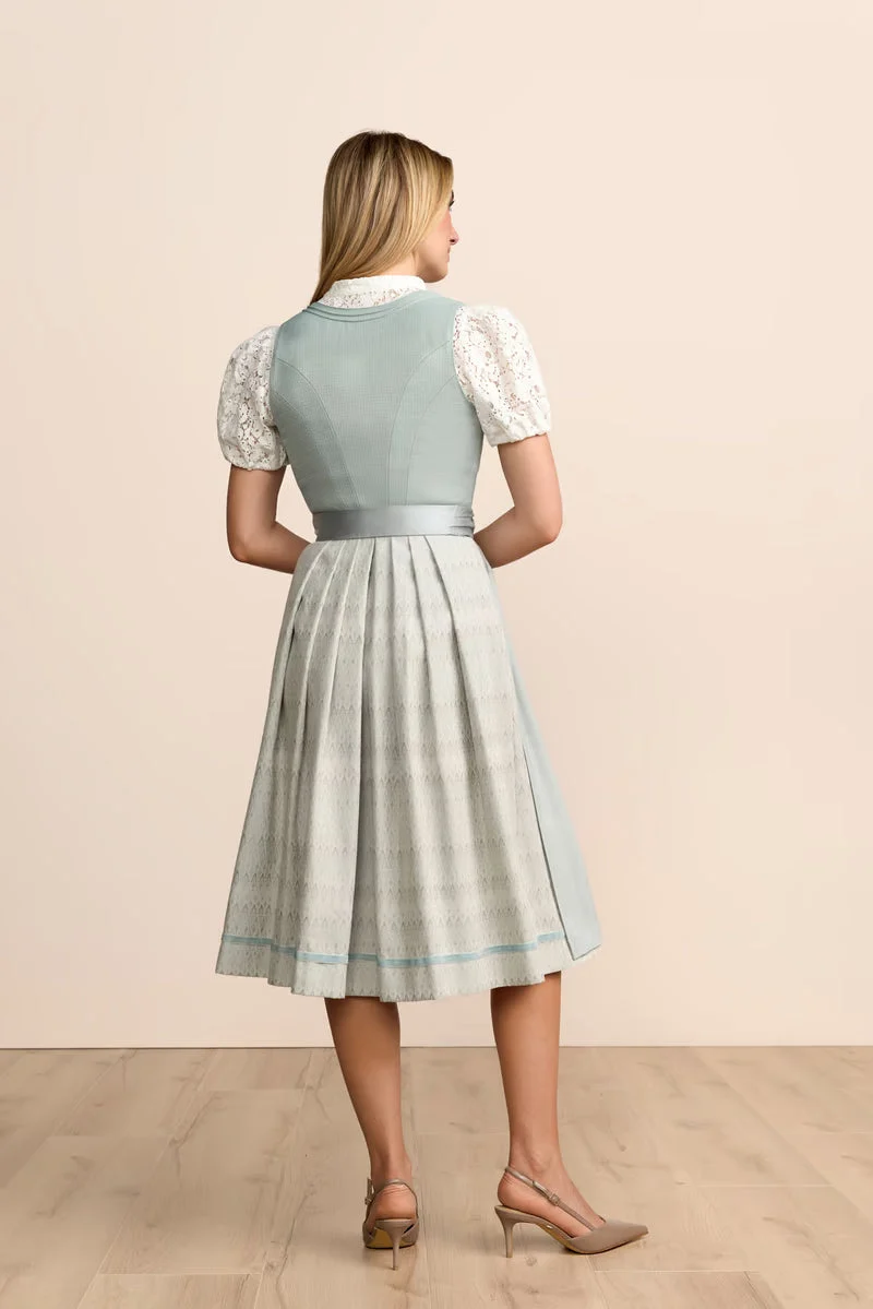 Kruger Mariel Long Dirndl, Blue — 70cm 2pc Set