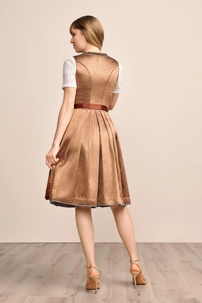 Kruger Mini Dirndl 2pcs. 50cm "Maris" brown (36)