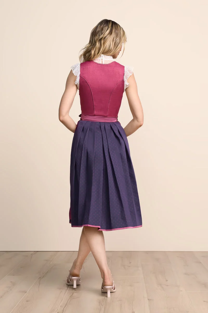 Kruger Long Dirndl 2pc 70cm "Marin" pink