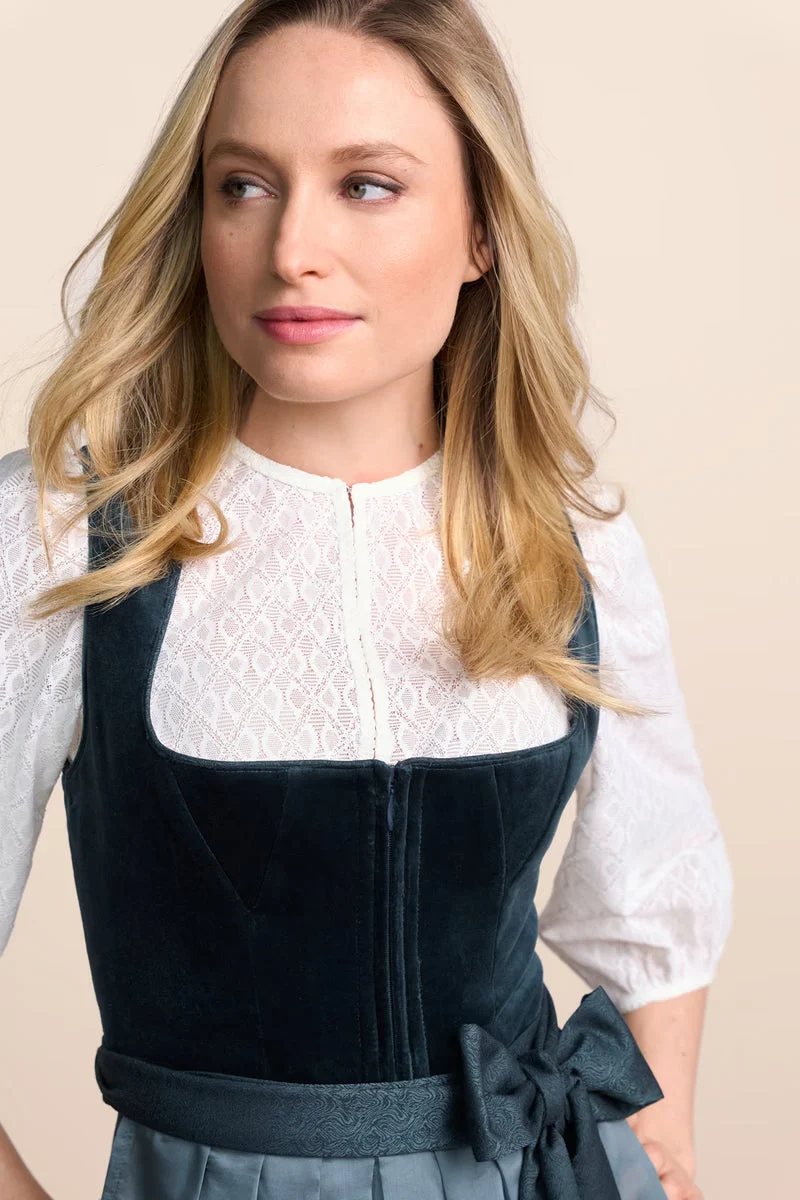 Kruger Midi Dirndl 2pcs. 60cm "Lynette" green