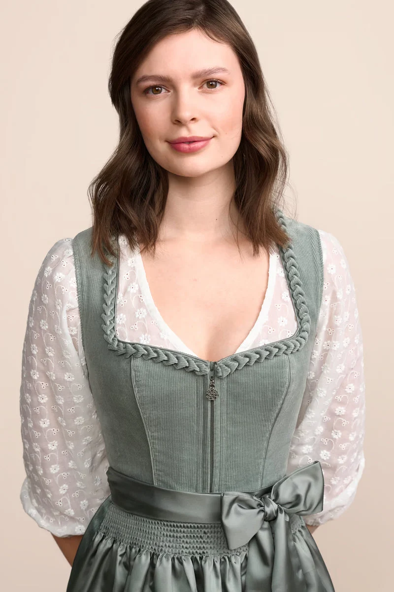 Kruger Long Dirndl 2pcs. 70cm "Ariella" green