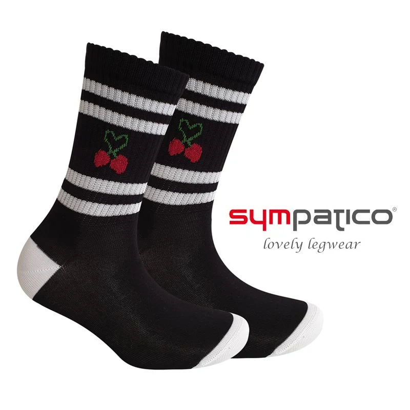 Womans Cherry Socks "black"
