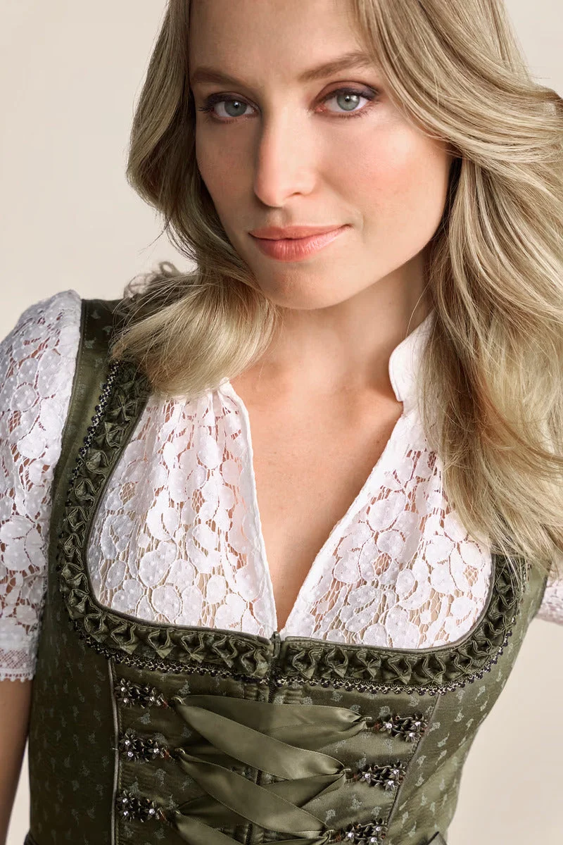Kruger Long Dirndl 2pcs. 70cm "Mirna" green (low stock)