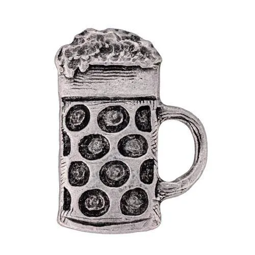 Beer Mug Old Silver